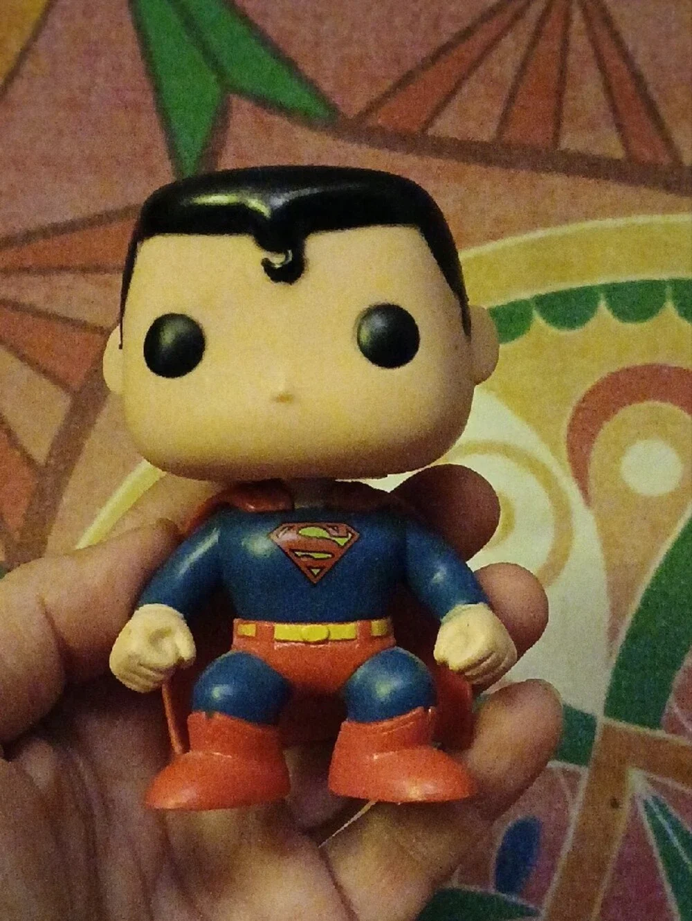 DC Comics Red & Blue Superman Funko-Style Collectible